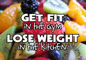 Get Fit In The Gym Lose Weight In the Kitchen